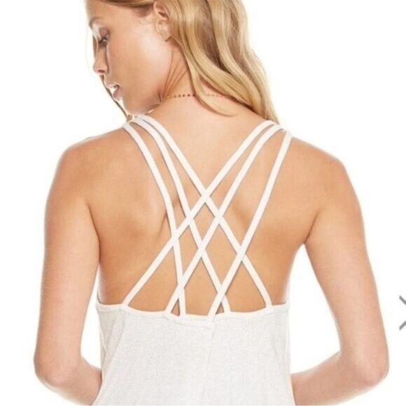 Chaser Glitter Jersey Draped Cowl Neck Halter Top Strappy Teal Green & Gold Sz M - Picture 13 of 16